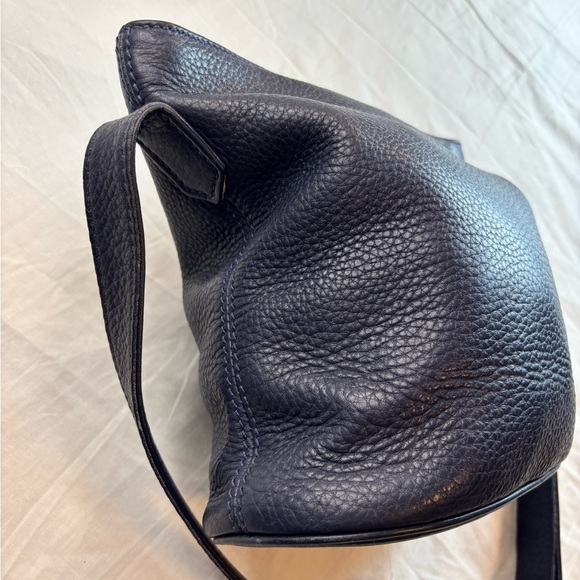 Coach Vtg Pebbled Blue Leather Bucket‎ Bag - Picture 6 of 14